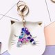 thumbnail image 2 of 1 Uds. Llavero letra Multicolor A - Z llavero de resina con letra inicial, accesorios lindo encanto de bolso Premium Feliz Sencillez, 2 of 4