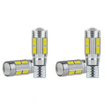 4PCS W5W T10 12V 6000K 5630 10 SMD Car LED Bulb Canbus License Plate Wedge Side Turn Singal Light Super Bright White