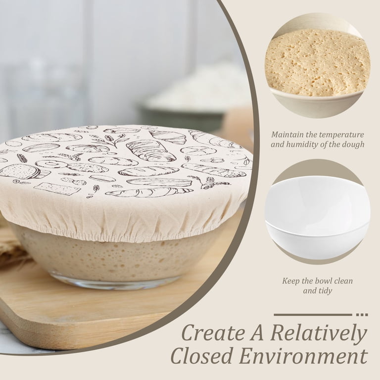 Xiyztok Reusable Bowl Covers for Bread Proofing, 3-Pack photo 4