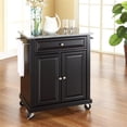 thumbnail image 4 of Crosley Furniture Solid Granite/Wood Portable Kitchen Cart in Black/Gray, 4 of 6