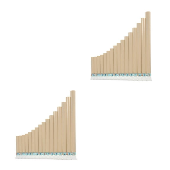 2 Pieces Flutes Recorder 16 Pipes Children Musical Instrument