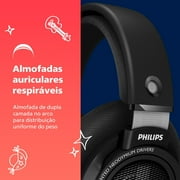 Philips SHP9500 HiFi Stereo Over-Ear Wired Headphones, Black