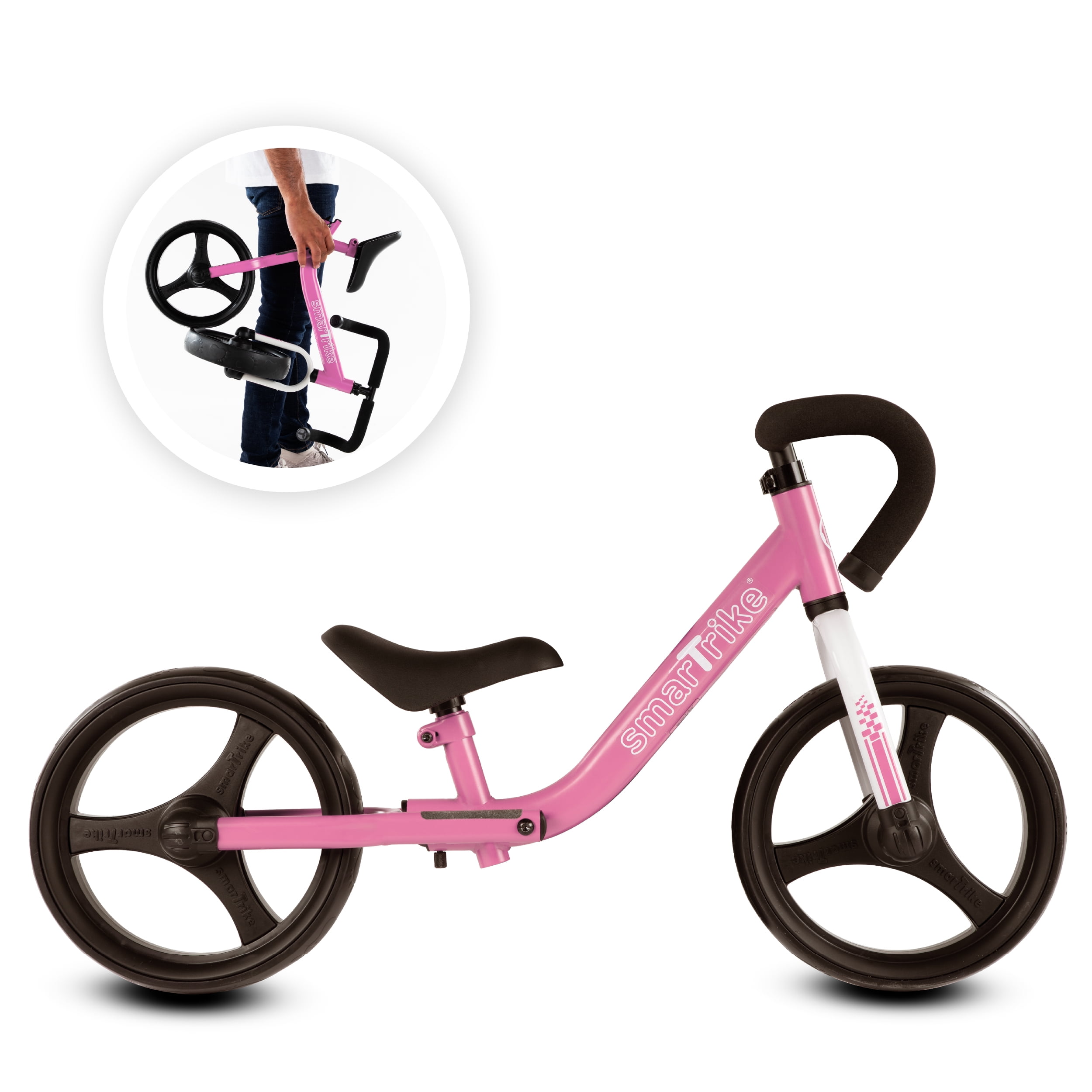 pink folding bike