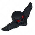 thumbnail image 4 of BIBABLYKE 3D Skeleton Skull Wing Emblems Metal Badge Car Badge Sticker Car Grill Body Trunk Badge Sticker Decal, 4 of 8