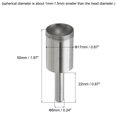 thumbnail image 2 of Unique Bargains 17mm 600 Grits Diamond Mounted Point Spherical Concave Head Bead Grinding Bit, 2 of 5