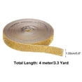 thumbnail image 2 of Self Adhesive Crystal Rhinestone Ribbon Roll, 7 Rows of 4 Yard Crystal Diamond Ribbon Roll Gold, 2 of 6