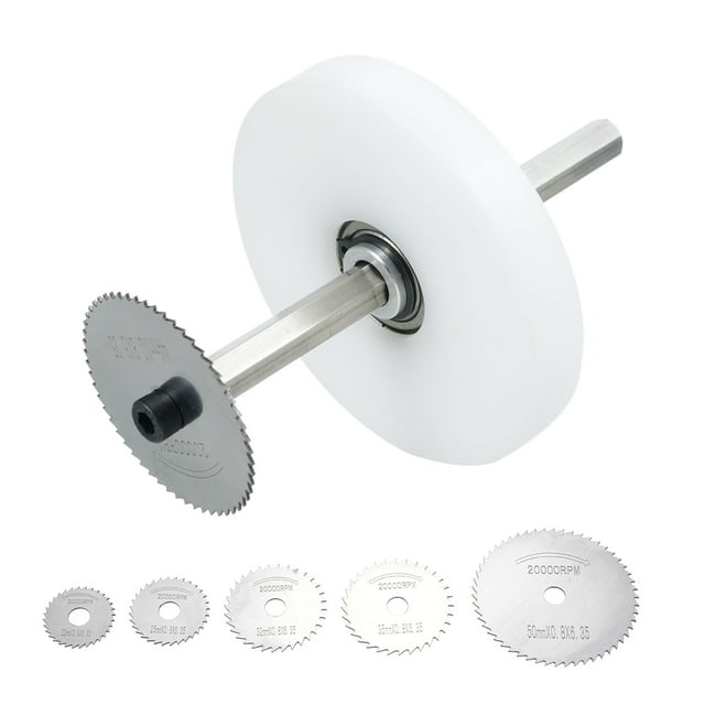 TFixol Adjustable Depth PVC Pipe Cutter Kit with 6 Blades and Guide Disk for ABS and Soft Metal Pipes, Compatible with 3/8" Drill for Precise Cutting in Tight Spaces.