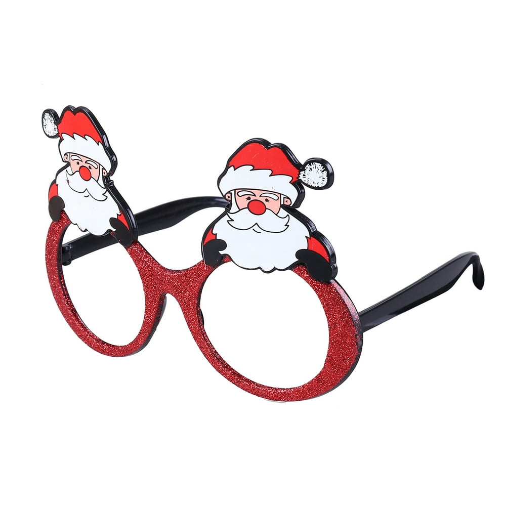 Fancy Dress Christmas Party Sunglasses Glittering Santa Claus Funny