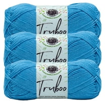 Lion Brand Yarn Truboo Blue Yarn 3 Pack