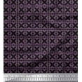 thumbnail image 1 of Soimoi Black Modal Satin Fabric Damask Ethnic Print Fabric by the Yard 42 Inch Wide, 1 of 3