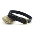 thumbnail image 2 of Stylish Vintage Retro Leather Buckle Strap Adjustable Bracelet - black color, 2 of 4