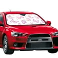 thumbnail image 2 of XMXY Car Sun Shade Windshield, Purple Fairytale Cartoon Butterfly Automotive Front Window Sun Visor for Cars SUV Trucks, Medium Size, 2 of 8