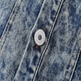 thumbnail image 6 of LIIPEE Girls Boys Jean Jacket Retro Long Sleeve Turndown Collar Button Denim Jackets Handsome School Coat,Blue,2-3 Years, 6 of 9