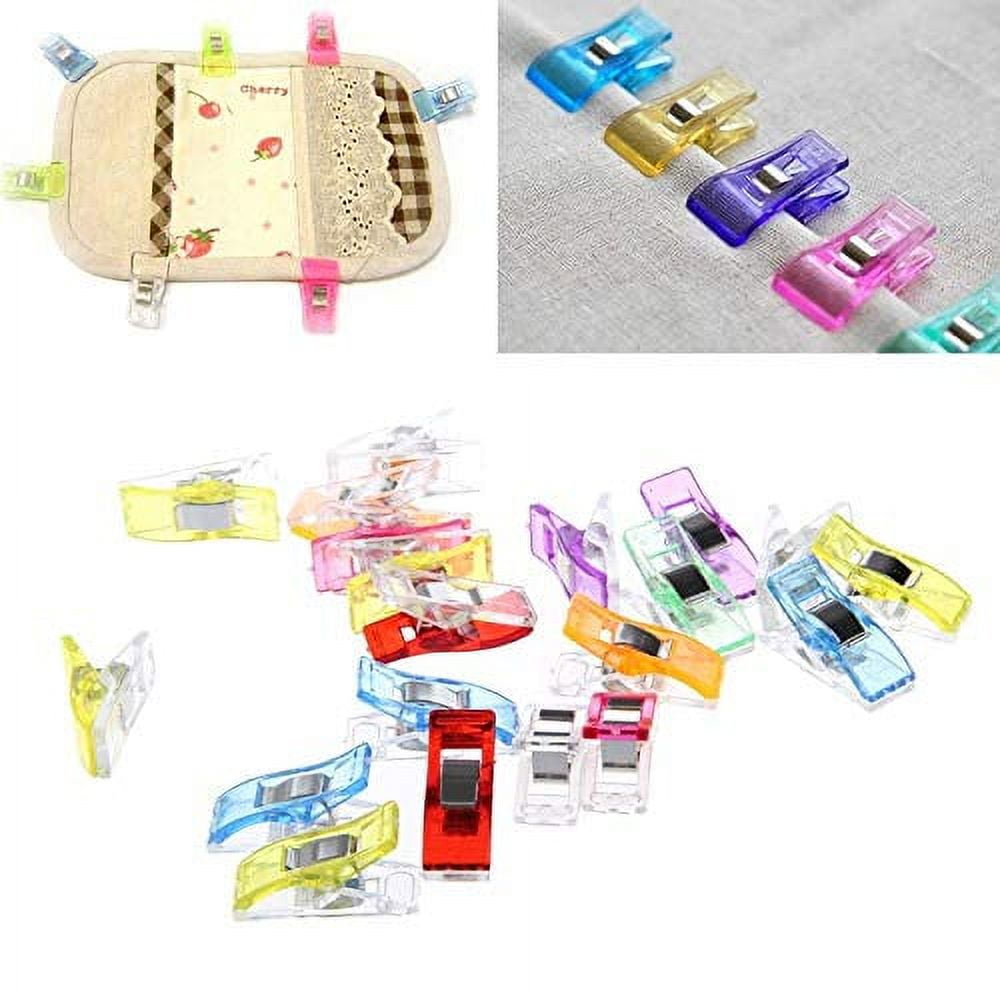 Sewing Clips, 120 Pcs with Plastic Jar, Fabric Clips, Premium Quilting  Clips for Supplies Crafting Tools, Quilting Clip,Plastic Clips for  Crafts,Sew