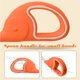 thumbnail image 5 of Juego de tenedores de cuchara de acero inoxidable | Cubiertos de mango corto | Diseño ergonómico de aprendizaje | Fácil limpieza | Color sin decoloración | 4.5 pulgadas Blanco Naranja | Vajilla, 5 of 6