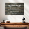 thumbnail image 2 of Elephant Stock Ten Commandments Wall Art - Horizontal Canvas Wall Art - Living Room Wall Decor - Religion And Spirituality Canvas - Brown And Gray Decor - 24" x 16", 2 of 8