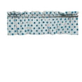thumbnail image 3 of cotton polka dots window valance 58 wide turquoise on white, 3 of 3