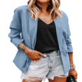 thumbnail image 1 of Womens Suit Coat Jacket Open Front Long Sleeve Work Office Blazer, 1 of 3