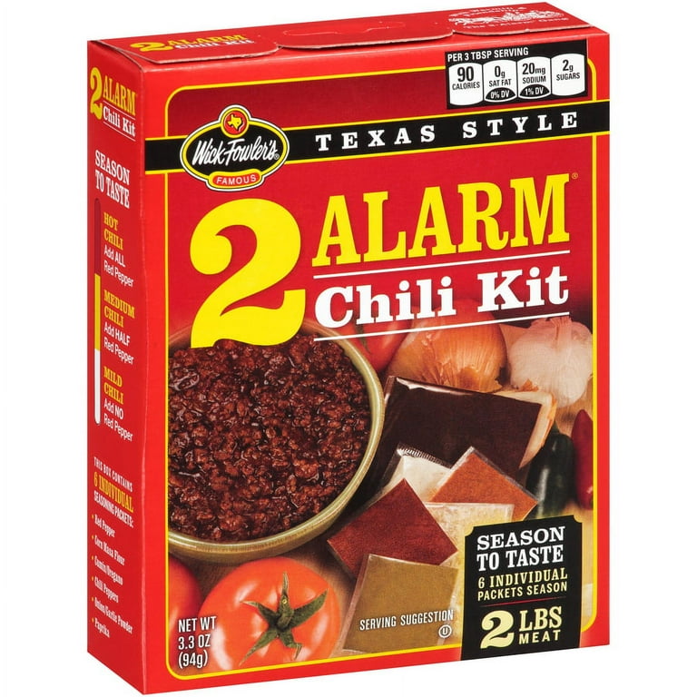 Wick Fowler's Texas Style 2 Alarm Chili Kit, 3.3 oz. Box