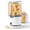 White, variant on Casualife Hot Air Popcorn Maker, 1200W Oil-Free Popper with Dual-Purpose Serving Bowl, Compact Nesting Storage, Light Blue