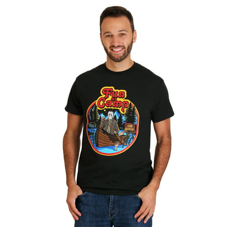 Friday The 13th Fun At Camp Men's Black Tee Shirt (Best Clothing Store Black Friday Deals)