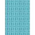 thumbnail image 1 of Ahgly Tapis Rectangulaire Lavable en Machine Intérieur Transitionnel Turquoise Foncé Vert, 6 Pieds x 9 Pieds, 1 of 7