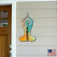 thumbnail image 5 of Yoga Lotus Wooden Custom House Number Sign by G. DeBrekht | Love Family Kids Decor - MA984352, 5 of 7