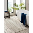 thumbnail image 2 of Bathroom Rug Runner, Soft Tufted Cotton Bathroom Decor, Super Absorbent & Quick Dry (Logan Light Grey, 60" x 22"), 2 of 6