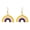 Style 2, variant on Rainbow Arch Earrings Stainless Steel Drop for Women Pride Style 8 Gold Tone Semi-Circle Dangles 6 Stripe Gay Pride Jewelry Drop Earrings for Pride Parade Love is Love Accessories for Her