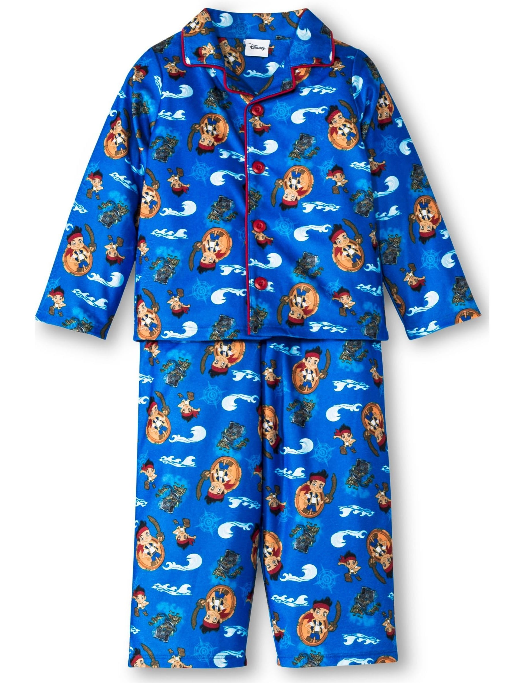 Disney Little Boys' Pajamas Buttondown Coat and Lounge Pants Toddler