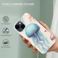 thumbnail image 4 of ONETECH Blingy's for iPhone 14 Case, Cute Jellyfish Pattern Fun Ocean Fish Style Beach Design Transparent Soft Protective Clear Case Compatible for iPhone 14 6.1 inch (Jellyfish), 4 of 5