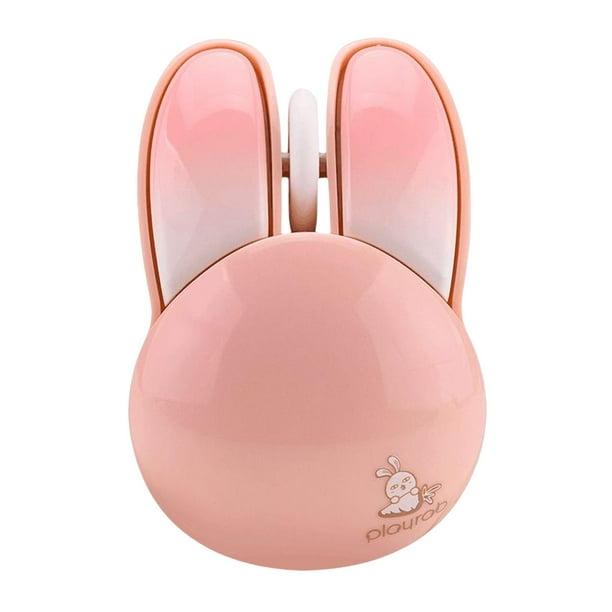 Ratón inalámbrico para computadora de 1200 DPI, inteligente, de bajo consumo, pequeño, sensible y suave. Rosa