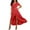 Red, variant on Blmnix Valentine Dresses for Women 2026 High-Low Flowy Waisted Dresses Short Sleeve V-Neck Blue Drop Waist Dress Women,XXXL