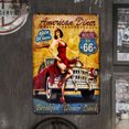 thumbnail image 2 of Pintura Hojalata Rectangular Serie Personajes Belleza Coche Plano 20*30cm, 2 of 9