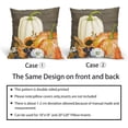 thumbnail image 3 of White Orange Pumpkin Fall Pillow Covers 16X16 Inch Sunflower Leaf Wood Decorative Couch Pillow Cases Set of 2 Autumn Thanksgiving Throw Pillows Home Decor for Room Porch Patio Couch Outdoor, 3 of 6