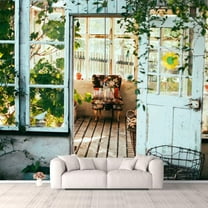 IDEA4WALL 4pcs Fantasy View Mysterious Place Peel and Stick Wallpaper Removable Wall Murals Large Wall Stickers for Home Decoration, 66"x24"