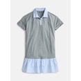 thumbnail image 2 of Weekend Academy Girls Double Ruffle French Terry Rugby Dress, Sizes 4-18, 2 of 2