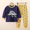 thumbnail image 2 of Enjoytime 2-9 Years Fall Winter Kids Pjs Animals Printed Long Sleeve Crewneck Loose Causal Sleepwear Toddler Baby Boys Outfits 2024 Baby Clothes on Clearance, 2 of 3
