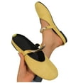 thumbnail image 4 of Quaouag Mules for Women Flats Comfortable Soft Memory Foam Insole Shoes, 4 of 7