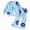 H154-Blue, variant on TOWED22 Baby Girl Fall Winter 2 Piece Outfits Set Toddler Clothes Long Sleeve Soft Sweatshirt High WaistPants Cute(Blue,3-4 Y)