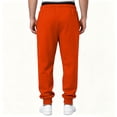 thumbnail image 7 of Mens Sweatpants Stylish Elastic Waist Drawstring Cuffed Jogging Pants Loose Lounge Casual Sweat Pants for Outdoor Sports with Pockets Saffron S, 7 of 7