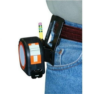 Leather Tape Measure Holder for Belt with 4 Rivets, 4 Inch Versatile Tape  Measure Clip or Drill Belt Clip