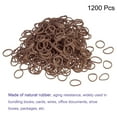 thumbnail image 3 of Uxcell Rubber Band Brown Stretchable Rubber Elastic Band 0.5inch Dia with S-Clips for Home Office, Pack of 1200, 3 of 5