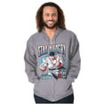 thumbnail image 3 of Street Fighter Ryu Stay Hungry Men Big & Tall Zip Hoodie Brisco Brands 3X, 3 of 5