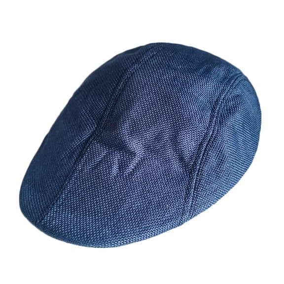 Men Solid Casual Flat Beret Cabbie Hat Ivy Duckbill Peaked Newsboy Sun Cap