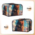 thumbnail image 3 of Disketp Colorful Cloud Shepherd Dog 4 slice Toaster Cover, Four Slice Toaster Appliance Dust-proof Cover For Kitchen Small Appliance Dust Cover, 3 of 7