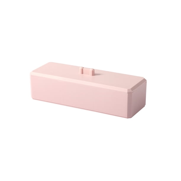 Caja de almacenamiento Toystoory organizadores de maquillaje desmontables 3 rejillas Rosa