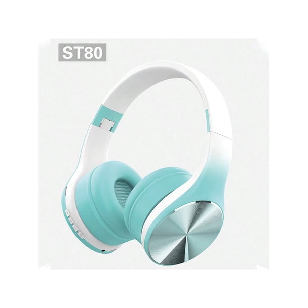 1 pcs black colourful headband headset fine CD pattern wireless folding gaming headset