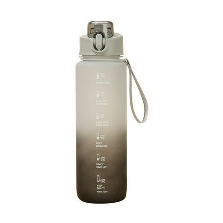 

1000ml Motivational Water Bottle with Time Marker Leak-proof BPA Free Drink Bottle Perfect for Fitness Gym and Outdoor Sports