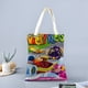 thumbnail image 2 of Wacky Races Bolso de tela con estampado de lienzo para mujer, bolsa de compras reutilizable y estética, con cremallera interior, regalo para mujer,40*40cm., 2 of 6